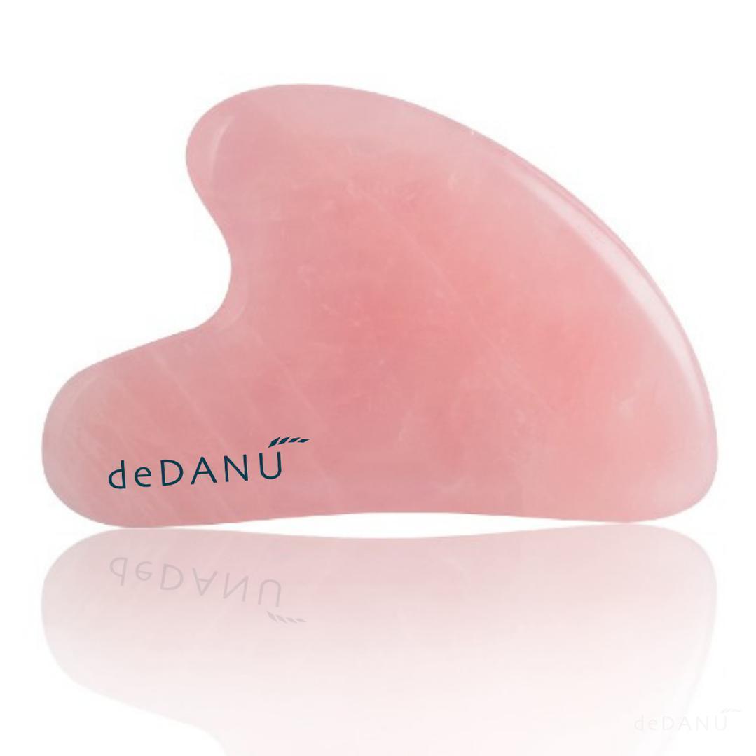 deDANÚ Rose Quartz Gua Sha Facial Massage Tool